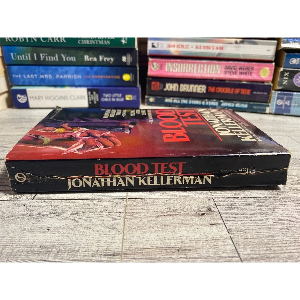 Blood Test Jonathan‎ Kellerman Paperback psychological Thriller Novel 1987
